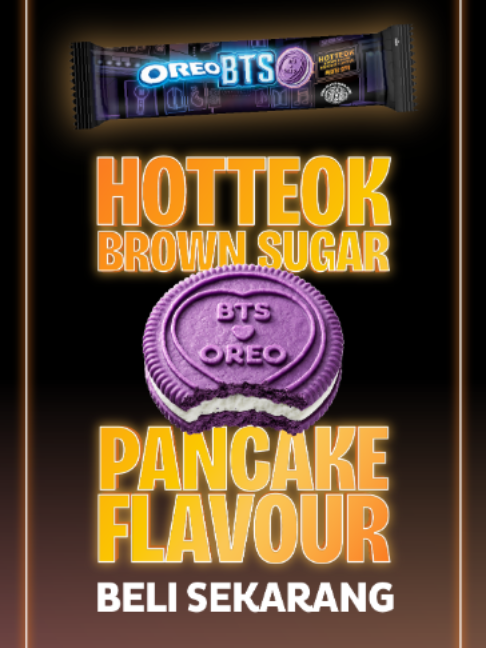Cookie OREO dengan rasa yang terinspirasi dari camilan favorit BTS. Kunjungi www.oreosea.com  untuk info lebih lanjut  #OREO_BTS #OREO_BTS_INDONESIA #OreoBTSID