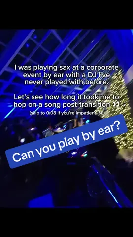 Not-so-hot take: Every professional musician, and I mean EVERY professional musician, needs to be able to play by ear. What are your best tricks for improving your ear? (My advice in the comments)👂🎶🎷 . . DJ: DJ Aumir 🔥 Venue: @Adler Planetarium 🪐 . . #saxophone #djsax #playbyear #sax #saxplayer 