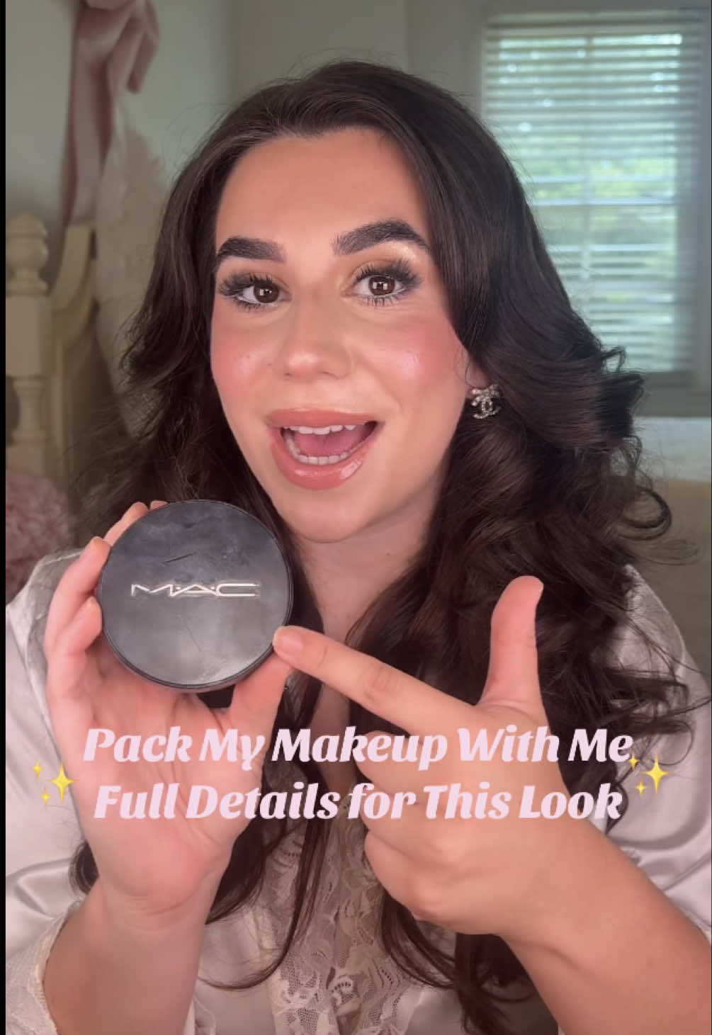 This is literally the makeup I would do for my wedding day!!💗 Products: @NARS Cosmetics pot concealer, @MERIT Beauty foundation stick, @NYX Professional Makeup pink concealer, @Too Faced concealer, @Milani Cosmetics cream bronzer, @Beauty Creations Cosmetics blush and Barbie palette, @PHOFAY Cosmetics blush, @M·A·C Cosmetics foundation powder, nyx brow pencil, @Shop MAKE Beauty brow gel, @KISS Nails lash glue liner, @Maybelline NY white eyeliner, @Morphe Cosmetics spiffy lip liner, @L.A. Girl Cosmetics white concealer, nyx eclair lip gloss, @DIBSBEAUTY baked bronzer! #grwm #relateable #makeupgrwm #grwmmakeup #weddingglam 