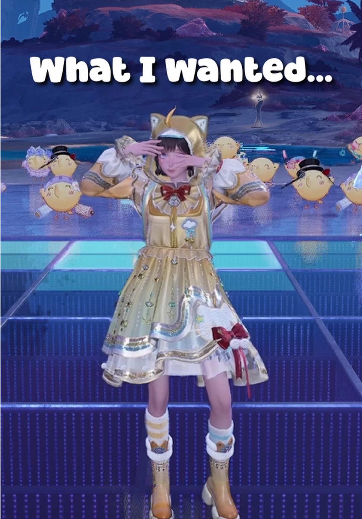 When I saw the new Momo costume it reminded me this audio and this past outfit haha 🤣  Also sorry if I haven’t been posting, between being sick and burnout I couldn’t get myself to post. But I’ll try to be back 💕🫶🏻 #InfinityNikki #infinitynikki27 #WhereStarsYearn