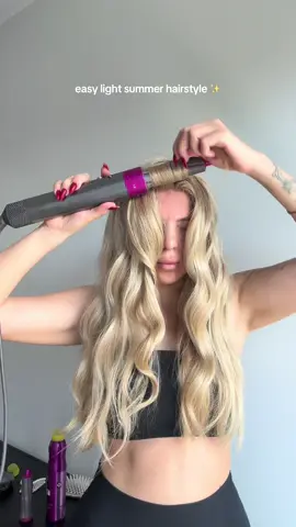 Easy light summer hairstyle ✨#hairstyle #hair#blonde #asmr 
