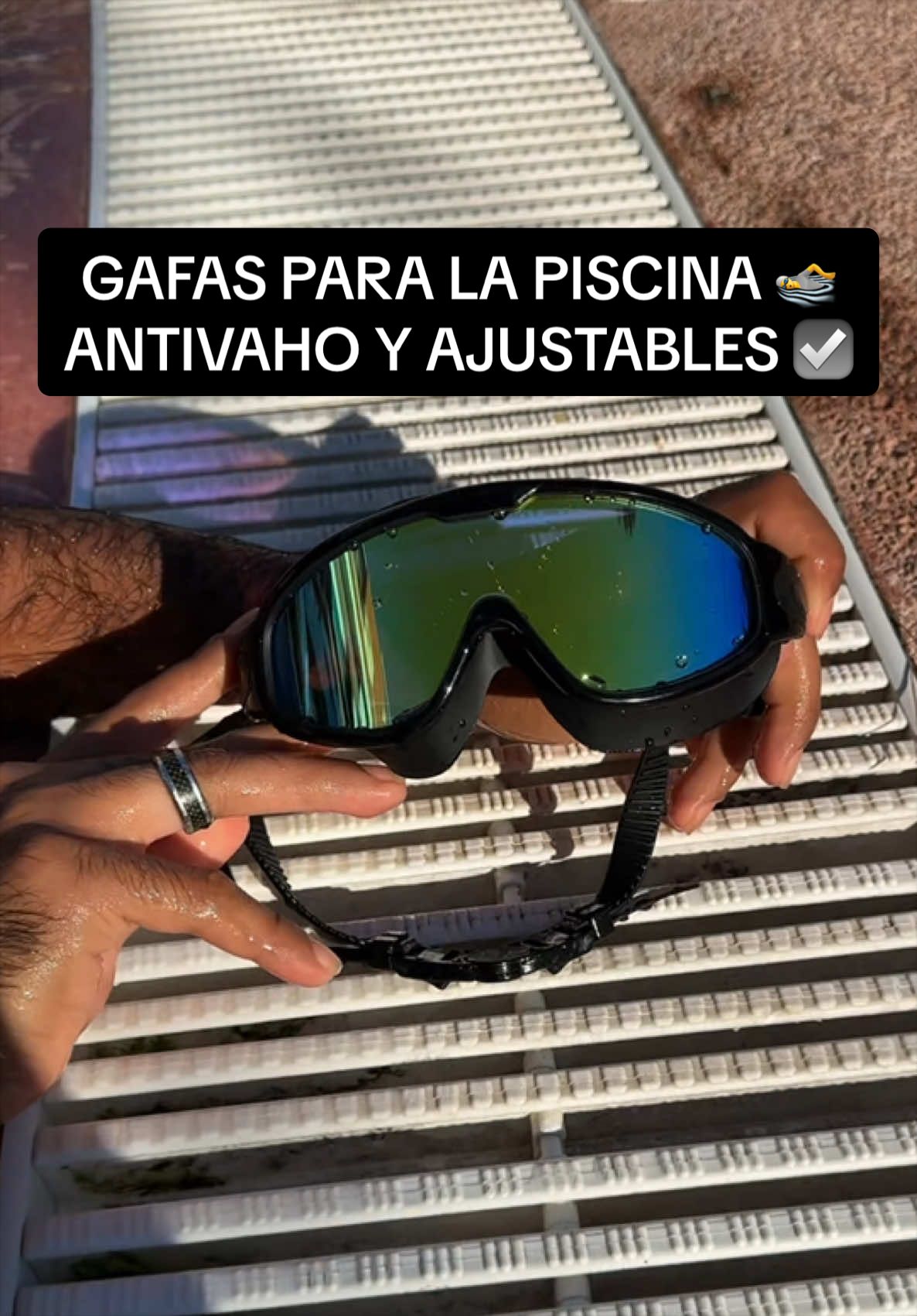 Gafas de natación antivaho con tapones incluidos! #gafas #natacion #gafasdeagua #piscina #gafa 