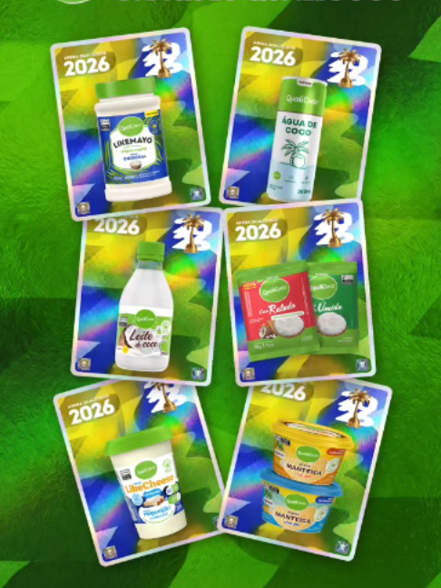 Tem convocação nova na área! Reunimos os grandes craques da QualiCoco em uma coleção especial: os produtos que fazem a diferença nas suas receitas e acompanham você em todos os momentos. Agora queremos saber: qual produto não pode faltar no seu time? Conta pra gente nos comentários! 💚