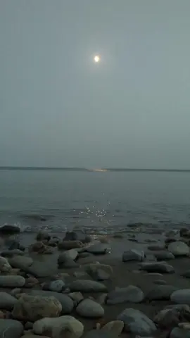 relaxing sounds of the sea at night with the moon light glow  #beachvibes #dorset  #Summer   #charmouth #englishcoast 