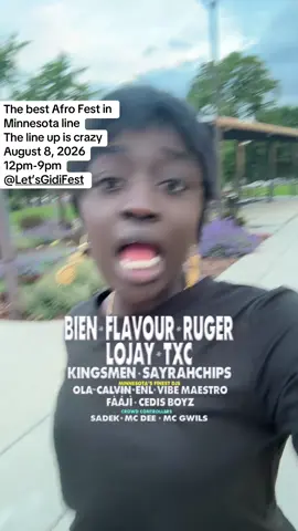 🔥 MINNESOTA… ARE YOU READY?! 🌍🎶 The lineup for Let’s Gidi Fest is INSANE this year! 🤯 Last year was unforgettable, but somehow this year’s festival is going to be even bigger. If you love Afrobeats, Amapiano, amazing food, and incredible vibes, you do NOT want to miss this! 📅 August 8 🎟️ Get your tickets now: letsgidifest.com Trust me… this is the best Afrobeats festival in Minnesota! See you there! 🔥💃🏾🕺🏾 #BestAfrobeatsFestival #LetsGidiFest #MinnesotaEvents #Afrobeats #TwinCities@Let’s Gidi Fest 