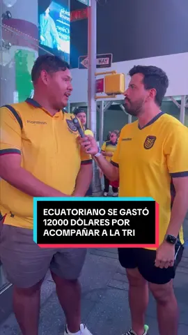 ¡12.000 DÓLARES! 😱😱😱 ECUATORIANO GASTÓ ESE DINERO PARA ACOMPAÑAR A ECUADOR 🇪🇨 #ecuador #latri #mundial #futbol #TikTokDeportes