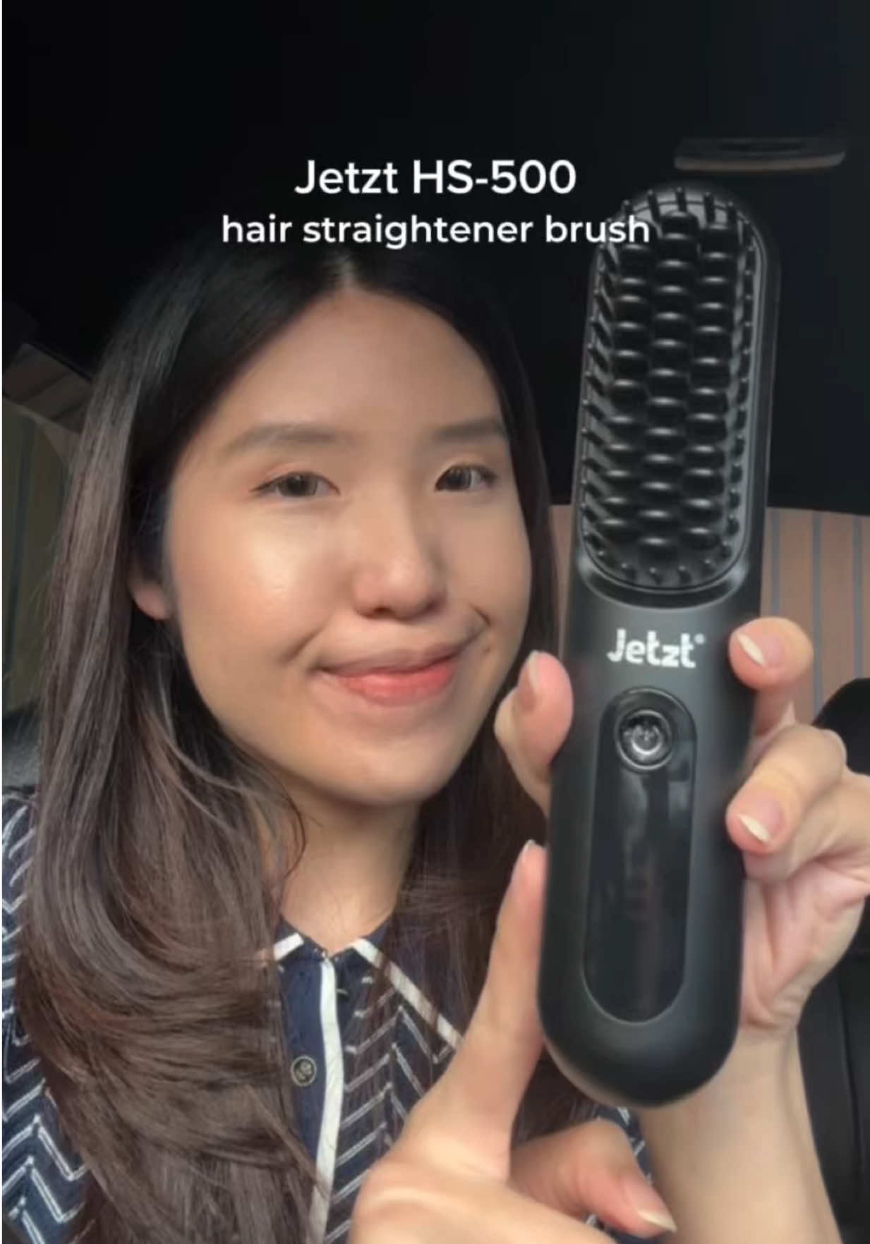no more bad hair day! ✨ tiap buru-buru & ga sempet catok, @Jetzt ID hair straightener brush ini jadi penyelamat aku🙌🏻 wajib masuk tas‼️ #jetzths500 #jetztindonesia #catokanwireless #sisircatokportable #sisirpelurusrambut 