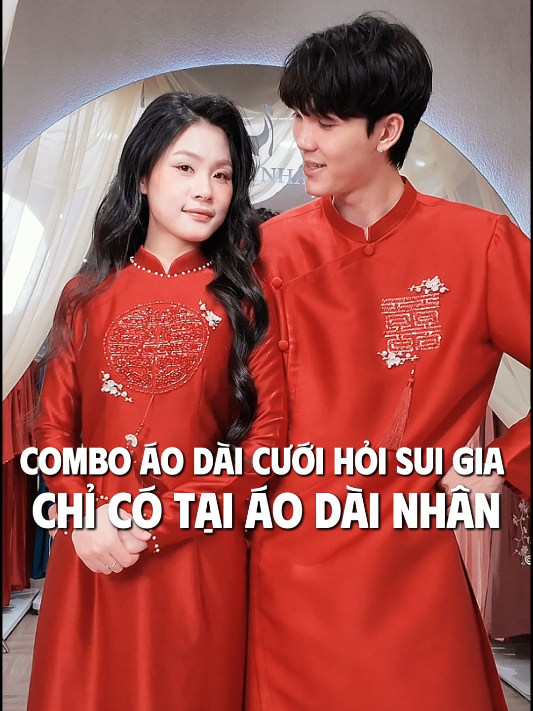 Combo Áo Dài Cưới Hỏi - Bà Sui Chỉ Có Tại Áo Dài Nhân  #AoDaiNhan #chothueaodai #aodai #VOUCHER