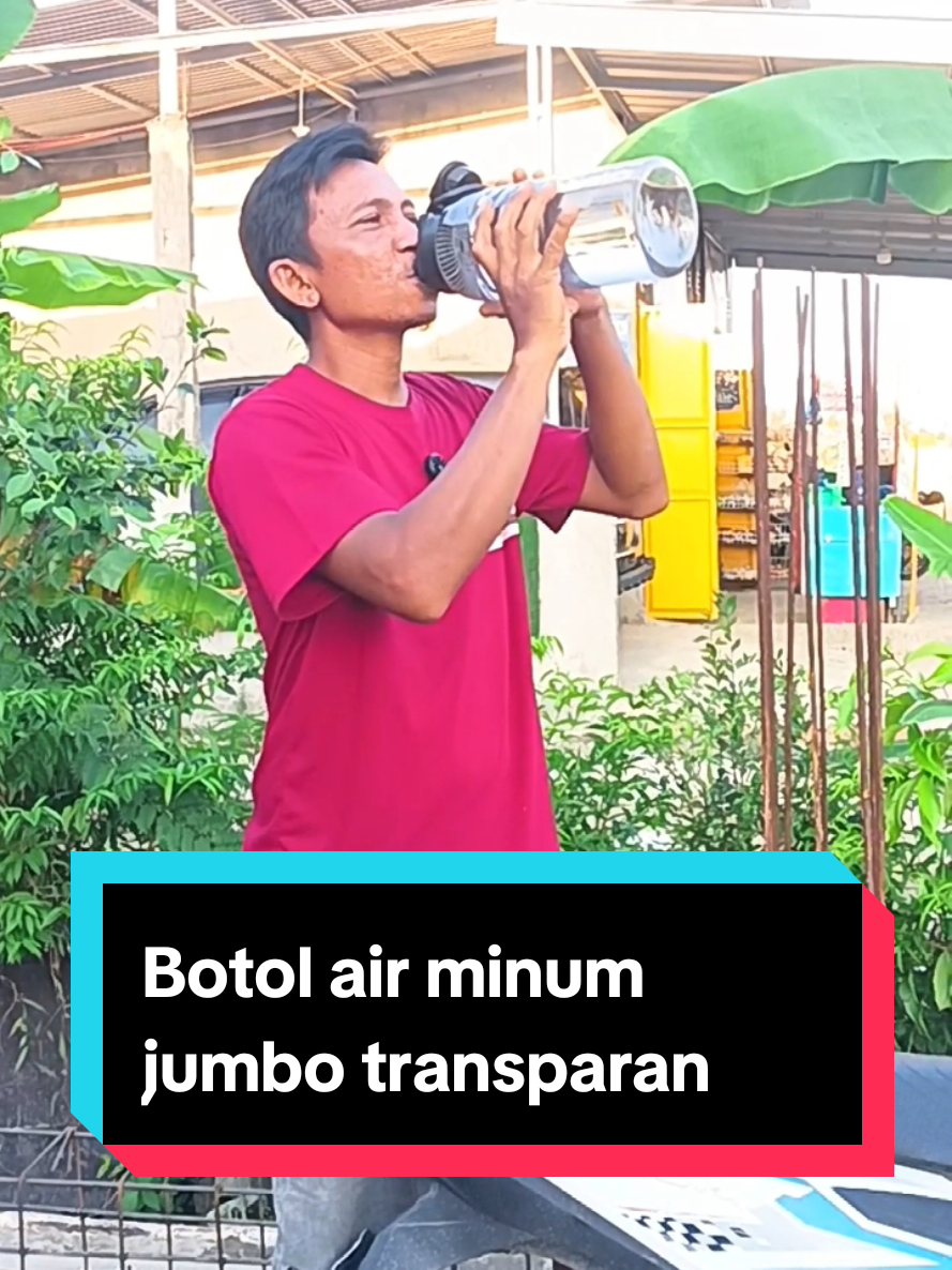 Botol air minum jumbo transparan tebal tahan bocor ukuran 2600 ml #botolairminum #botoltransparant #gajiansale #guncang77 