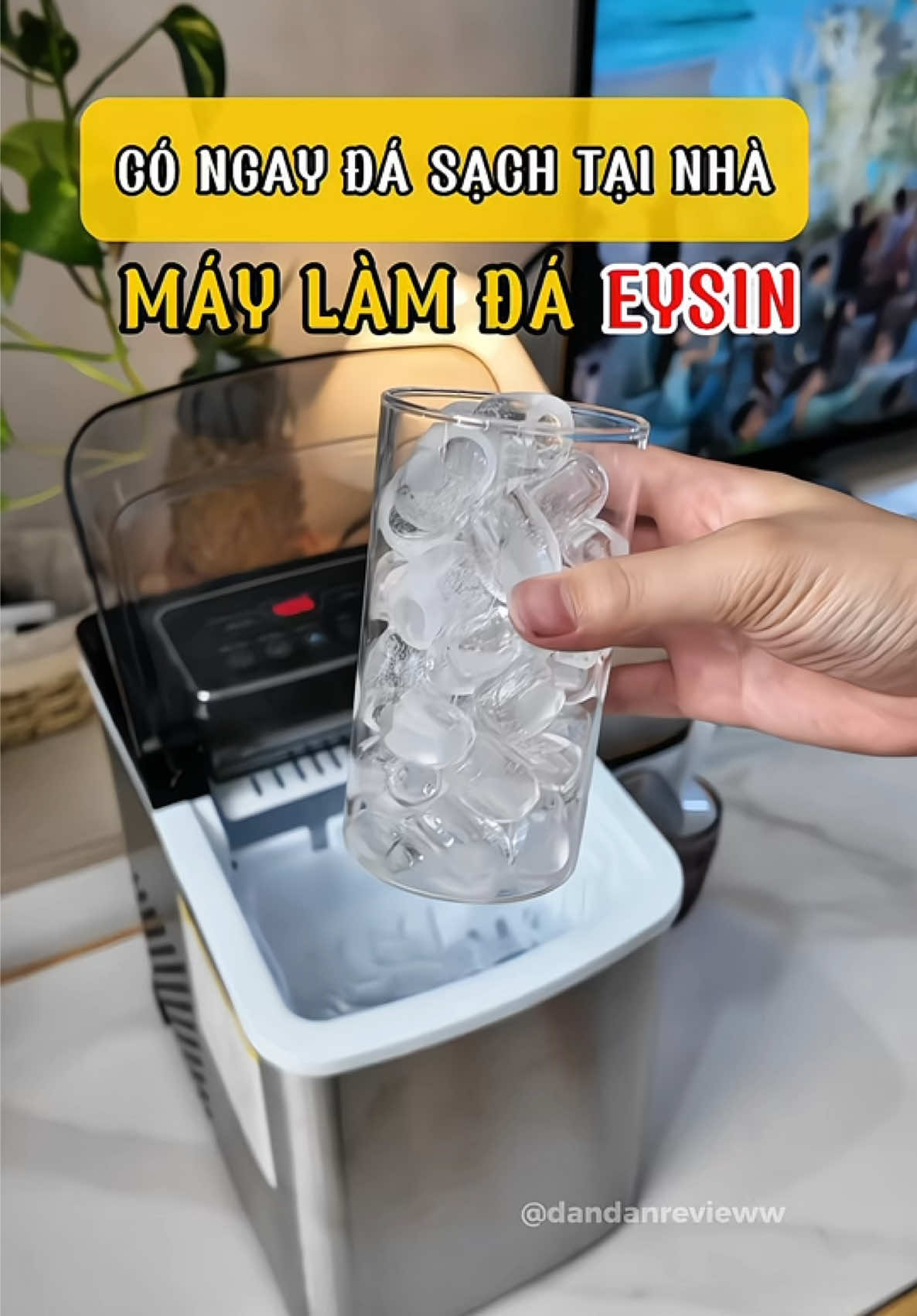 Mùa nóng có đá sạch tại nhà dùng thì còn gì bằng các bác nhỉ #maylamda #eysinvn #maylamdaic30 #dandanreview #reviewgiadung 