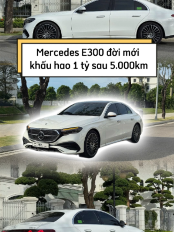 Mercedes E300 đời mới khấu hao 1 tỷ sau 5000km #Ducthachy7 #theanh28 #thachy7 #carsoftiktok