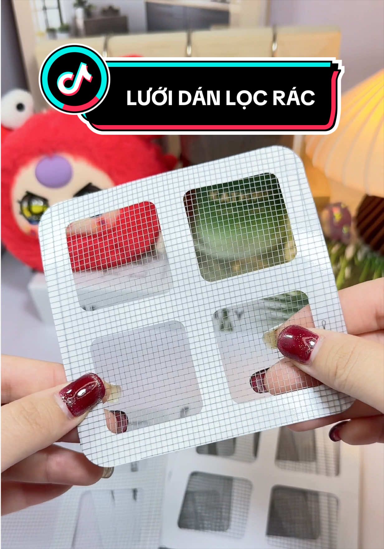 Miếng dán lọc rác nhà wc bồn rửa chén tiện lợi#luoilocrac #luoilocracbonrua #mienglocrac #dodungtienich #vairal 