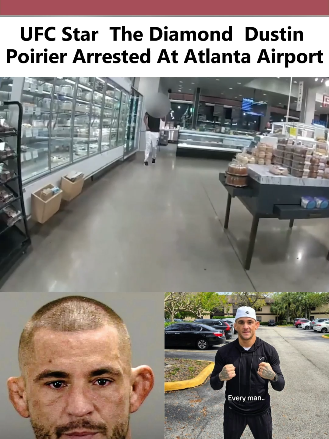 UFC Star  The Diamond  Dustin Poirier Arrested At Atlanta #irport#foryou #DustinPoirier #TheDiamond #UFCApology #UFCNews