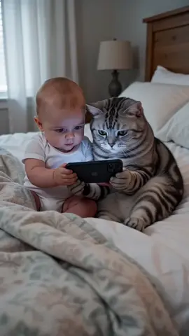 #cat #baby #cute #funnybabymoments #pet 