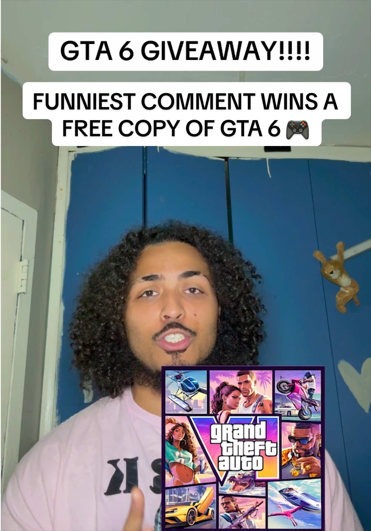 🎮 GTA 6 GIVEAWAY 🎮 To enter: ✅ Must be Following me ✅ Comment your funniest answer Winner announced Monday, June 29. Good luck 😂  #fyp #fypシ #gta6 #giveaway 