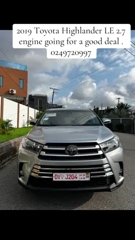 2019 Toyota Highlander LE 2.7L ✅ 185HP 4-Cylinder Engine ✅ 8-Seater Family SUV ✅ Fuel Efficient & Reliable ✅ Smooth 6-Speed Automatic Transmission ✅ Spacious, Comfortable & Ready for Any Journey #ToyotaHighlander #HighlanderLE #PrestigeAutoGH #ToyotaGhana #2019toyotahighlander 