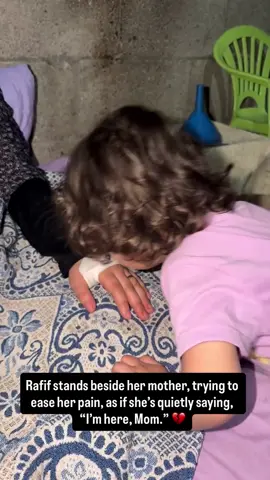 Rafif stays close to her mother, gently trying to comfort her, as if she’s whispering, “I’m here with you, Mama.” 💔 It breaks my heart to see such a small child carrying so much love and concern. Though she is only little, her compassion shines brighter than words can describe. Please keep my wife and Rafif in your prayers. In these painful and uncertain days, your prayers bring us strength, hope, and comfort when we need them most. They mean more to our family than I could ever express. 🤍👼🤲🏻
