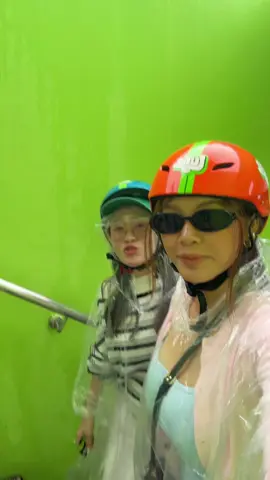skyline luge under raining so much fun many time came to sg but it first time experience doing this thing  in SG . 