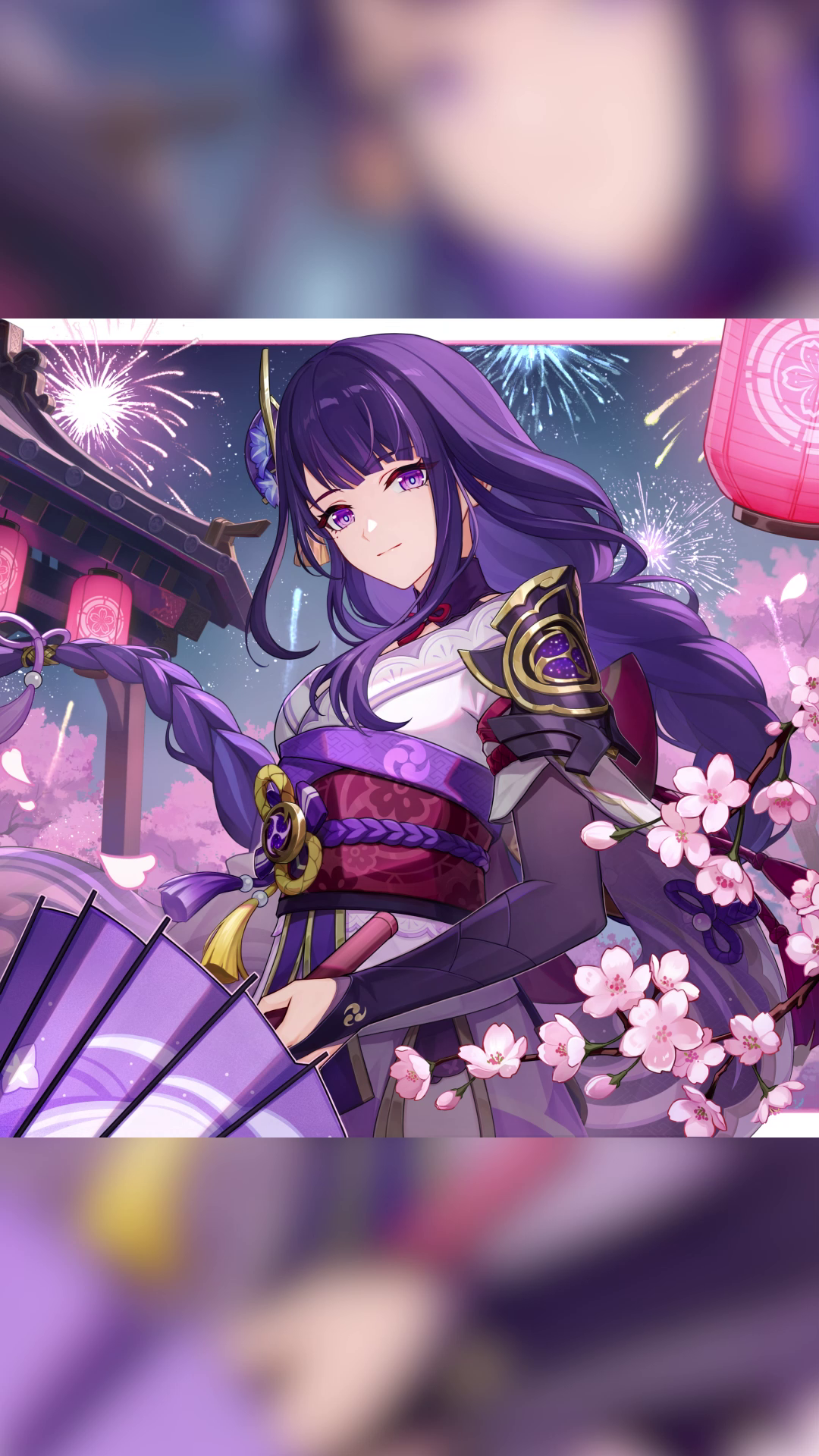 【#雷電将軍生誕祭2026 】 花火が咲き誇るひと時は、いつも瞬く間に過ぎ去ってしまうものですね。 かつての私であれば、このような刹那の輝きに足を止める価値はないと考えたでしょう。 ですが、今なら分かります。たとえ一瞬の美しい景色であっても、友人と共に過ごした時間は記憶に残り続ける——それもまた、ひとつの永遠の形と言えるのではないでしょうか。 #原神_キャラ生誕祭