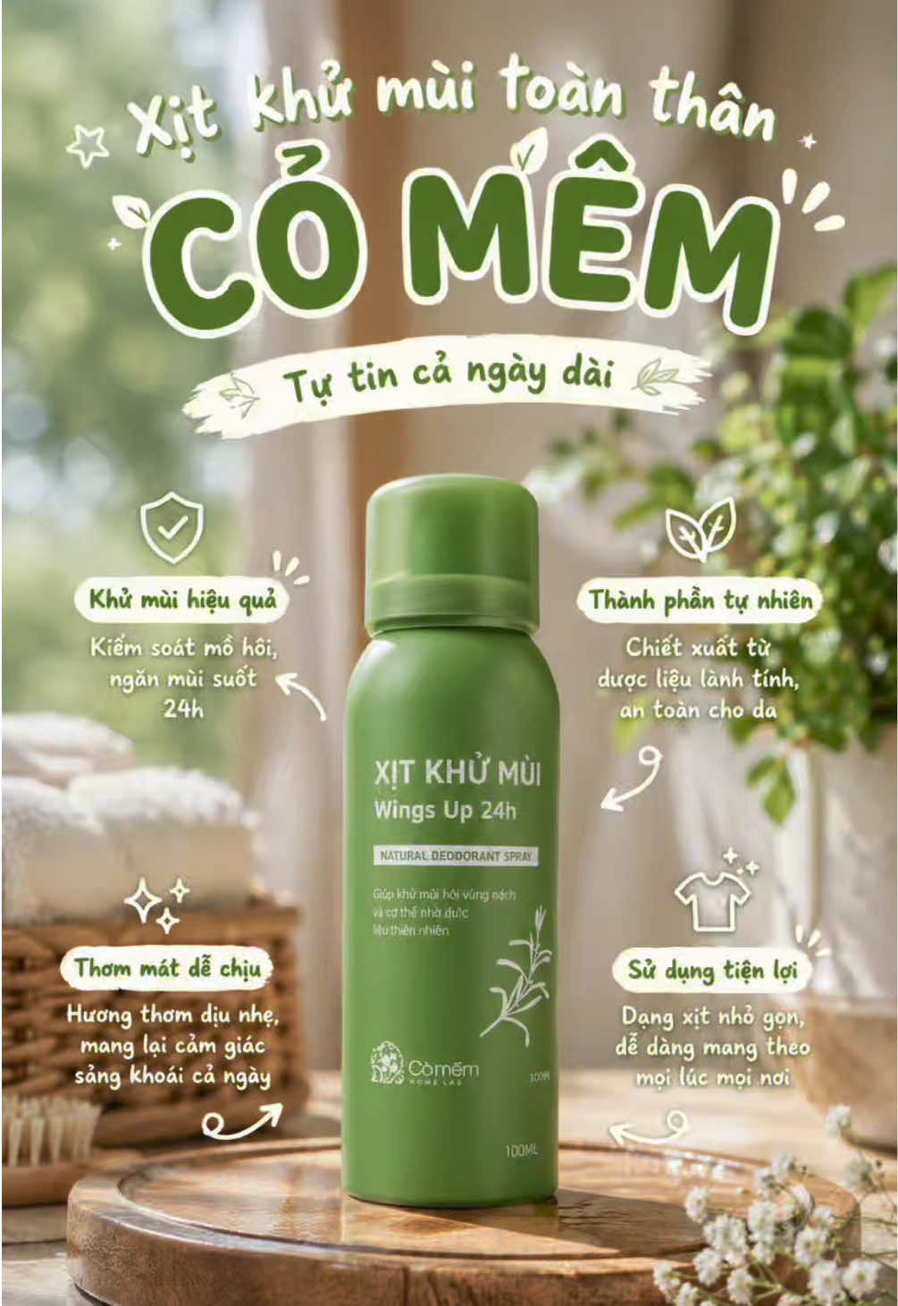 Xịt khử mùi toàn thân cỏ mềm #xitkhumui #xitkhumuihoinachhoichan ##hoinach #khumuicothe #khumuiwingsup  @Miu Mũm Mĩm 