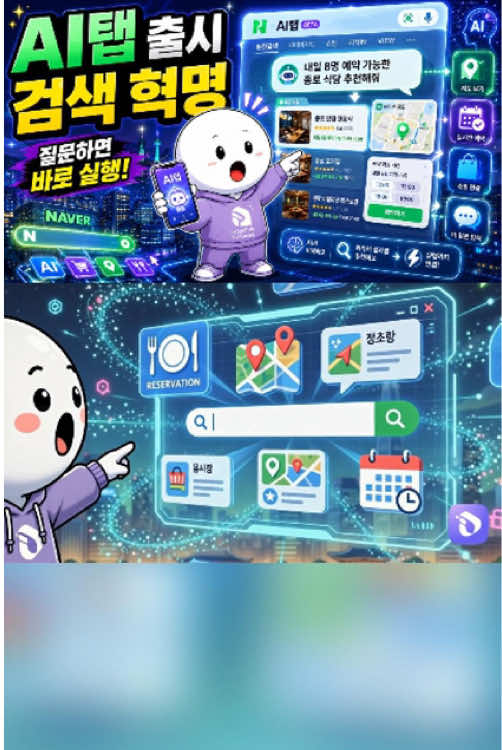 “내일 8명 예약 가능한 종로 식당 추천해줘” 네이버, 대화형 검색 ‘AI탭’ 정식 출시
 #네이버 #AI탭 #인공지능 #AI검색 #네이버AI
