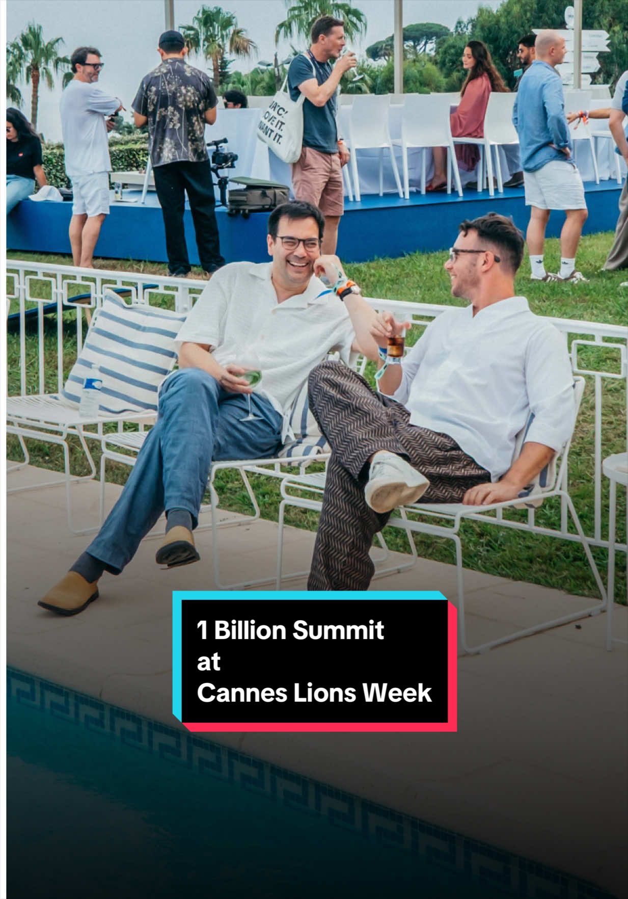 For the first time ever, #1BillionSummit was present during Cannes Lions Week, inviting the world to our fifth edition in Dubai, UAE. Meet us there! 8-10 January 2027  1billionsummit.com  @Seany  @Chris Do  @Keanu Visuals  @BashTheEntertainer  @Nikolai Savic 