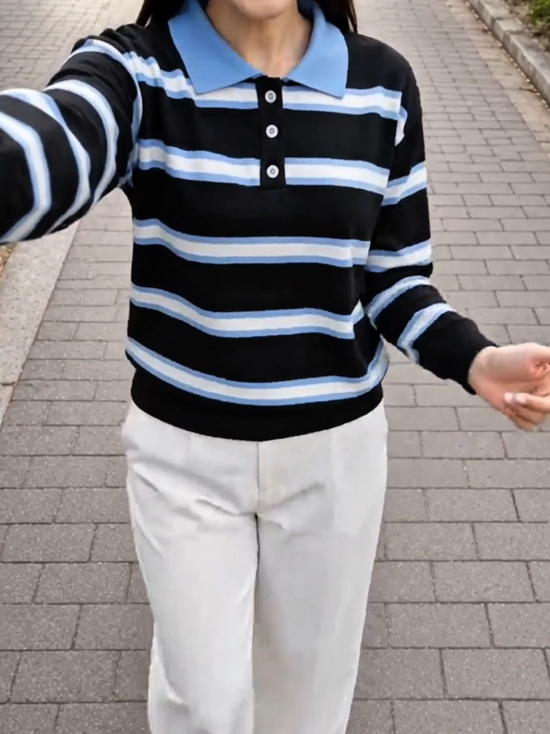 polo sweater knitwear cakep promo#sweater #atasanwanita #sweateroversize #sweatermurah #fyp 
