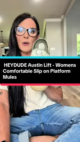 6/26  HEYDUDE Austin Lift - Womens Comfortable Slip on Platform Mules #TiktokShopCreatorPicks #DealsForYouDays #tiktokshopsummerturnup #heydudesuperbrandday 