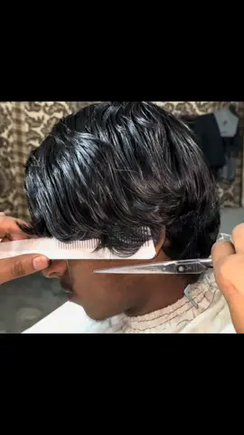 Natural Black Hair Cut With Scissors Only..#barber #hair #hairstyle #haircut #asmr 