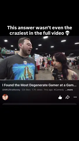 I went to Too Many Games to interview nerds and find the most degenerate gamer there. Full video on YouTube #TMG #TooManyGames #cosplay #edgyhumor #gamingconvention