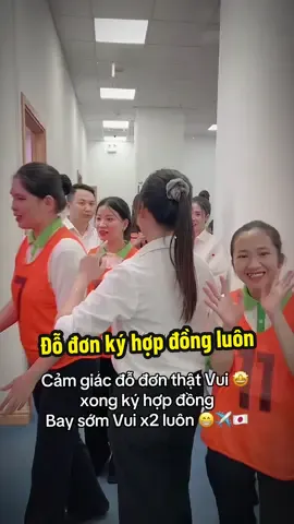 Đỗ đơn ký hợp đồng ngoại bay sớm,quá tuyệt vời 🤩 #nhatbanchotoinhe #nhatban🇯🇵_ベトナム🇻🇳 #duclongjapan888 #nhatbantrongtoi #chebienthucpham 