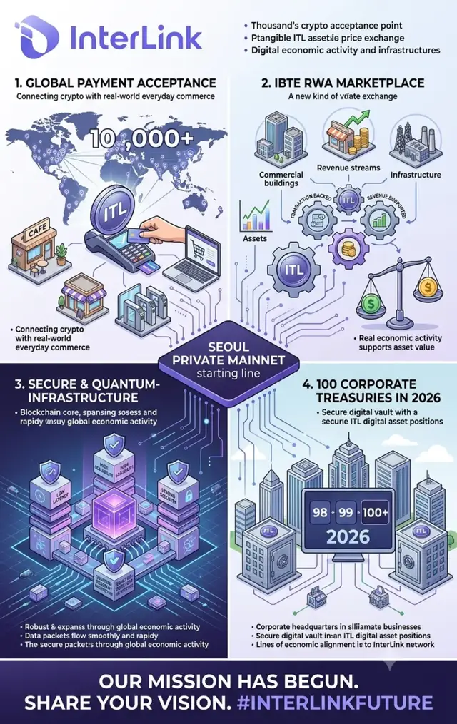 InterLink: Real business, real transactions, real value.powering the next generation of the digital asset economy.Secure, scalable, and built for the future. This is InterLink #InterLink #ITLG #ITL #ITLX