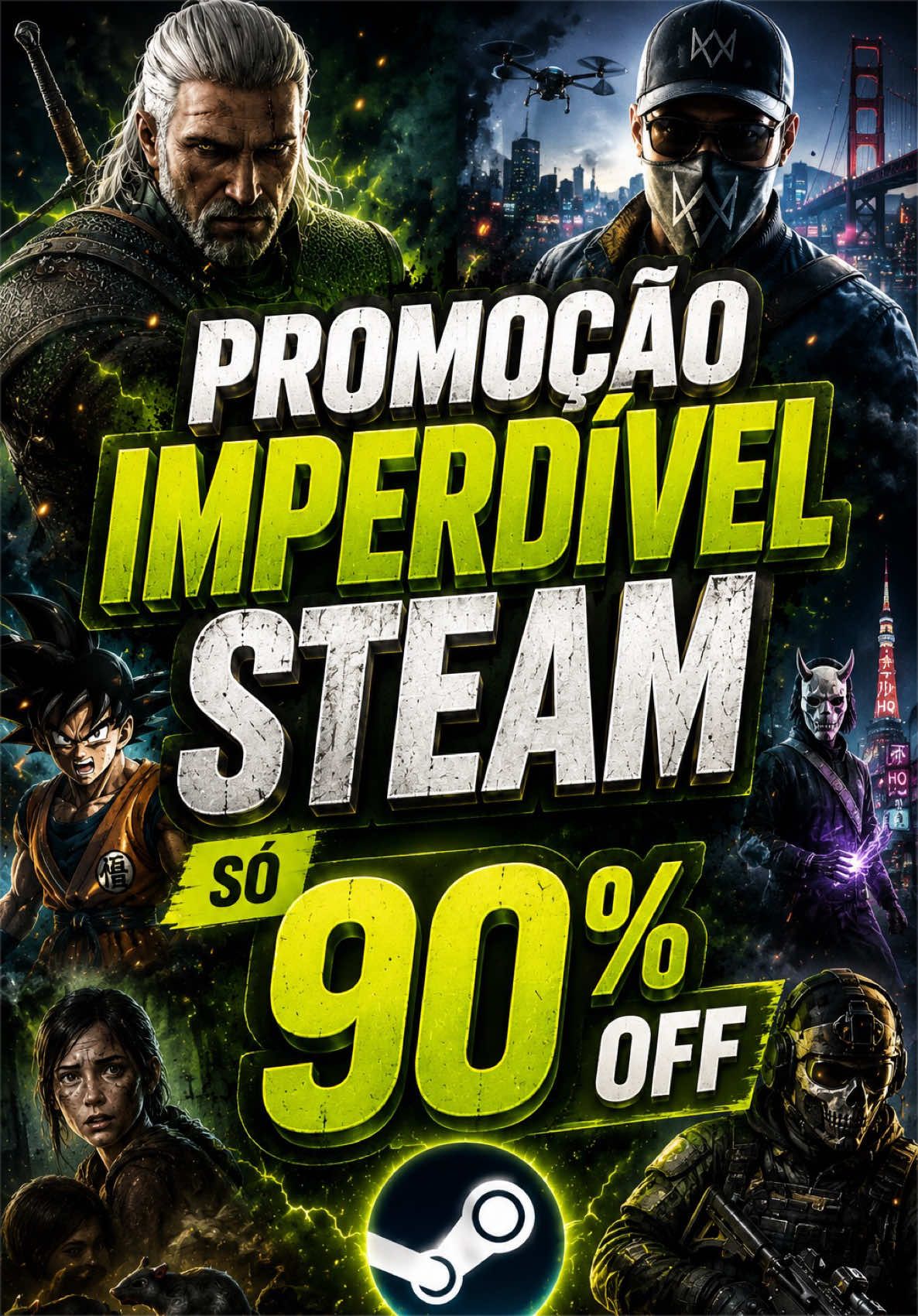A Promoção de Férias da Steam chegou pesada e tem jogão custando menos que um lanche. Separamos algumas das melhores ofertas para quem quer aumentar a biblioteca sem gastar muito. Tem The Witcher 3, Watch Dogs 2, Ghostwire: Tokyo, Dragon Ball Xenoverse 2, Call of Duty: Modern Warfare II e muito mais por preços que parecem até erro. Qual desses vai direto para a sua biblioteca? Comenta aí e já fica ligado porque a parte 2 vem com mais ofertas que valem cada centavo!  #gamer #jogos #steam #promoção #pcgamer