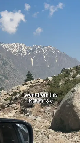 I mean i went from this to thisssss😝😛😎🥺🥹missing kalam badly 🥺wanna go there again🥺💛🌦️💜🤩😝#beautyofkalam #northernareasofpakistan #iwentfromthistothis #beautyofpakistan #swatvalleykpk 