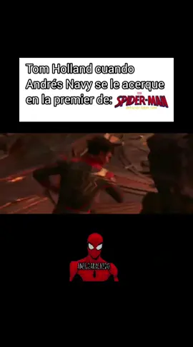 Tom Holland cuando ve a Andrés Navy en la premier de #SpidermanBrandNewDay #AmigoAracnidoMty #tomholland #spiderman 
