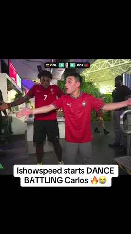 Ishowspeed starts DANCE BATTLING Carlos 🔥😭#ishowspeed 