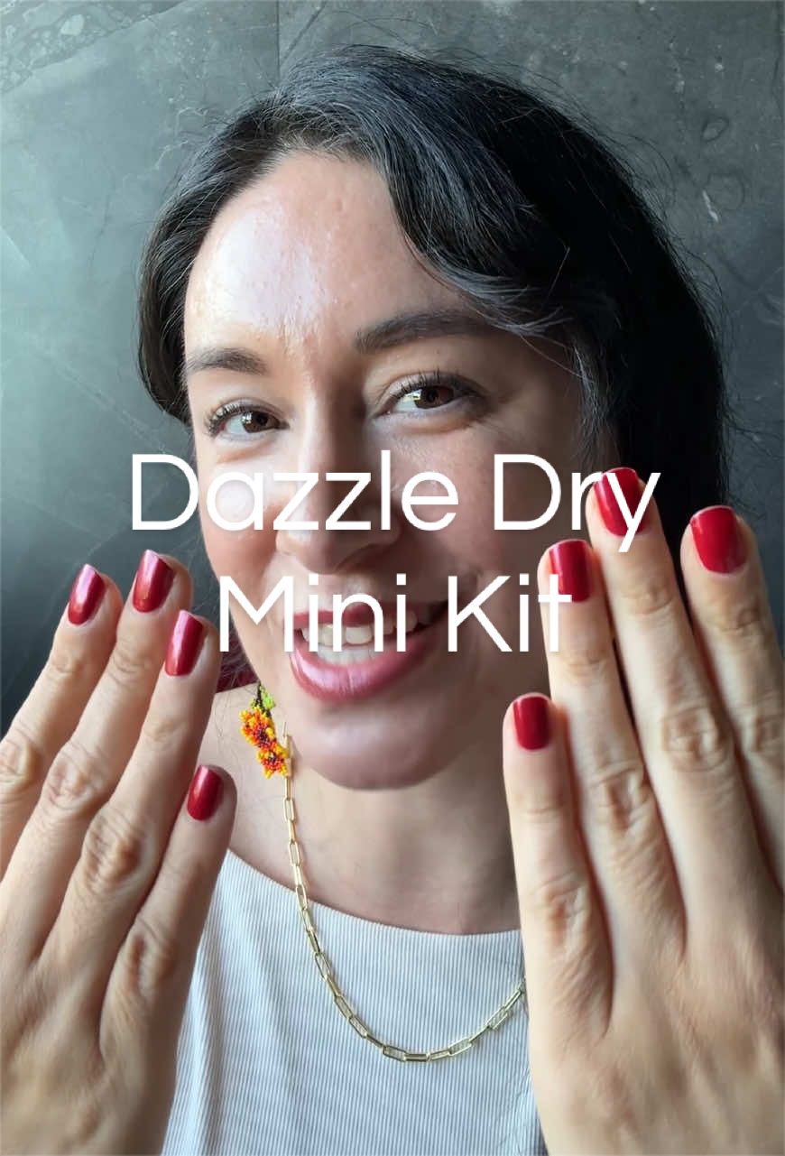 Dazzle Dry understood the assignment. @Dazzle Dry  #dazzledry #athomenails #nontoxicbeauty #rednails #naturalnails 