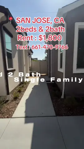 🏡 2 BEDROOM FOR RENT IN SAN JOSE, CA 🏡 Looking for a comfortable 2-bedroom rental in San Jose? We have beautiful rental homes and apartments available in great neighborhoods, offering convenient access to shopping, restaurants, schools, parks, and major highways. Whether you're moving with family, a roommate, or simply need more space, we can help you find a rental that fits your needs. 📲 TEXT ONLY: 661-470-9766 To help us assist you faster, please text us the following information: ✅ Your Full Name ✅ Desired Move-In Date ✅ Number of Occupants ✅ Monthly Budget ✅ Any pets (if applicable) ⚠️ IMPORTANT NOTICE WE DO NOT REPLY TO TIKTOK MESSAGES OR COMMENTS. Please TEXT ONLY at 661-470-9766 for availability, pricing, photos, and to schedule a viewing. Our team is committed to making your rental search easy and hassle-free. New listings become available regularly, so if one property isn't the right fit, we'll help you explore other available options in the San Jose area. Don't wait—great rentals are often leased quickly. Send us a text today and let us help you find your next home. 📍 Location: San Jose, California 📩 TEXT ONLY: 661-470-9766 #SanJoseRentals #2BedroomForRent #SanJoseApartments #CaliforniaRentals #HouseForRent          