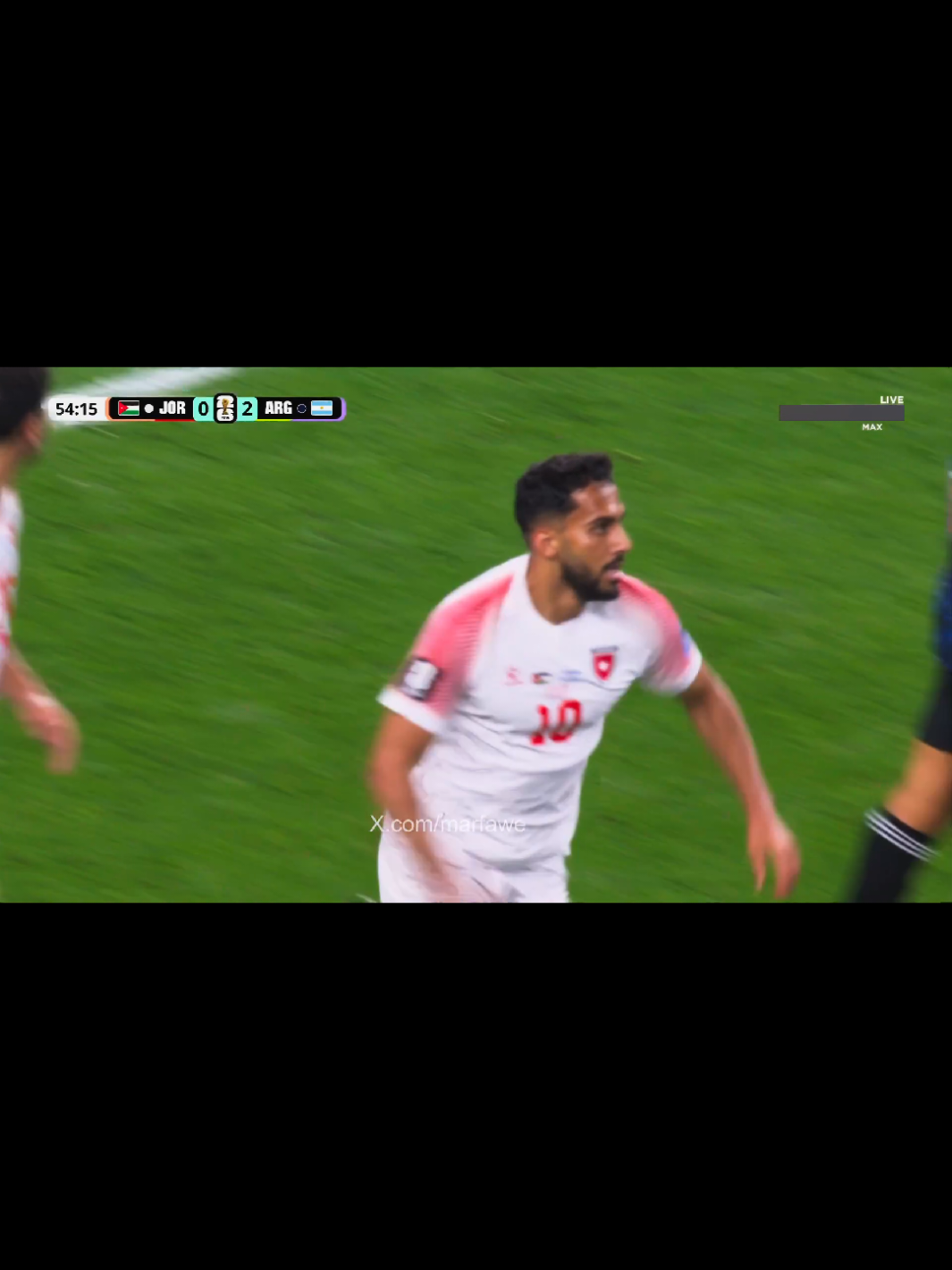 الهدف الاول الأردن في مرمى الأرجنتين  هدف الاردن الاول ضد الأرجنتين  #الاردن #الأرجنتين #algeria #fifaworldcup 