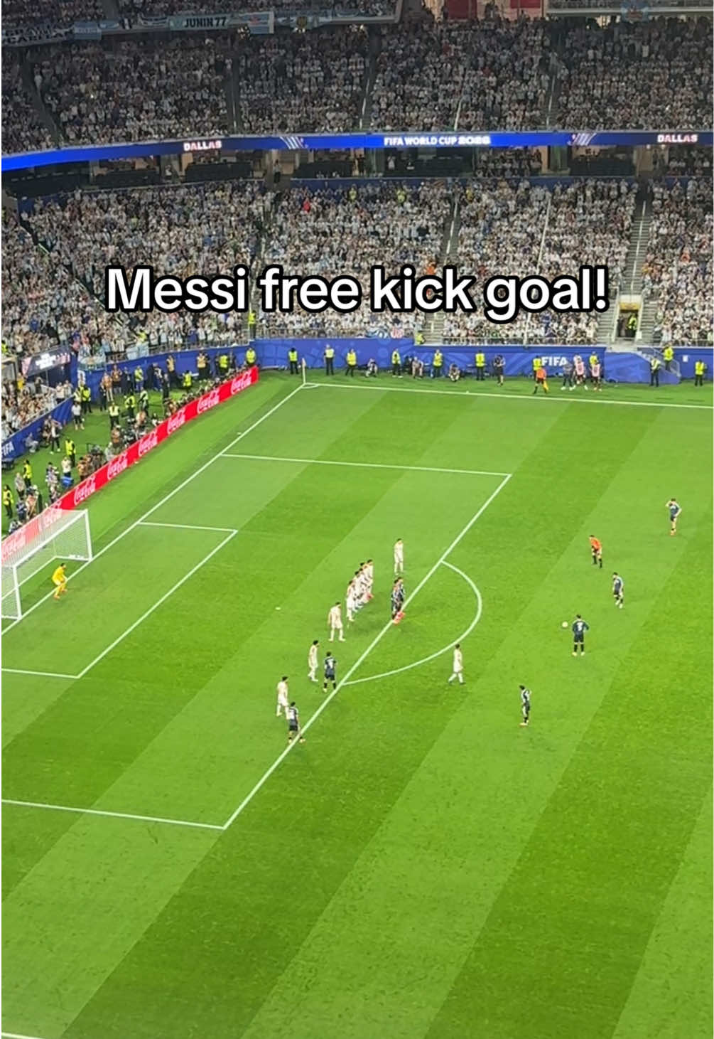MESSI FREE KICK GOAL!!! #messi #goal #worldcup26 #fyp #goat