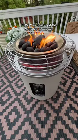Are yall seeing the huge coupons right now?!  #ninjafireside360  #ninjafirepit  #firepit #backyardupgrade  #dealsforyoudays 