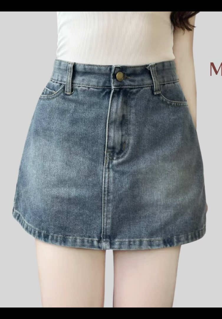 Chân Váy Jean Dáng Chữ A Có Lót Trong Cạp Cao #thoitrangnu #thoitrangnuhottrend #chanvayjeandangchua #xuhuong #xuhuongtiktok 