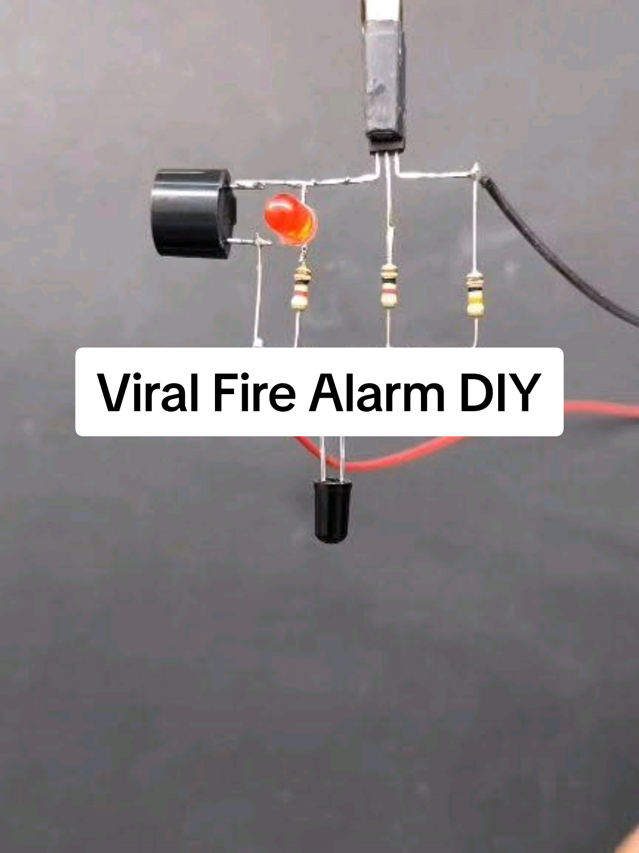 DIY Fire Alarm Hack,  Viral Fire Alarm DIY Video #DIYfirealarm #electronics #firetech #safetyfirst #homehacks 