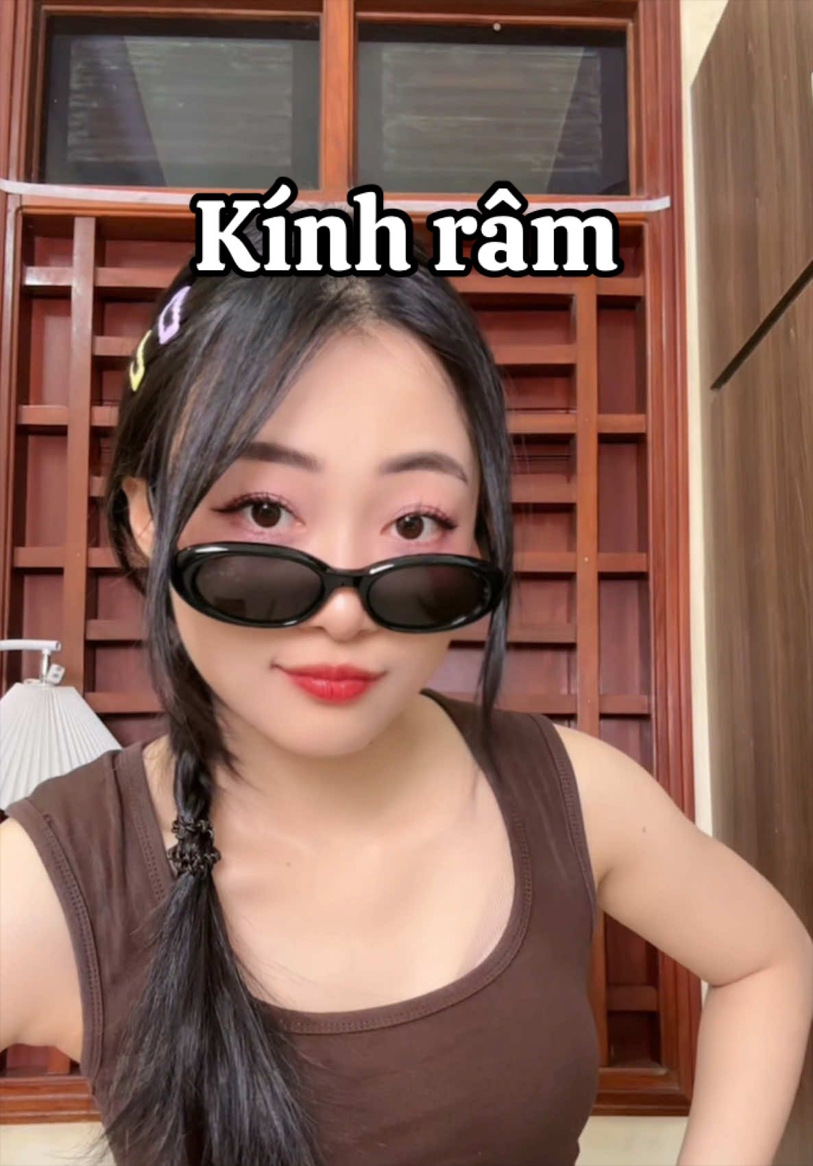 Kính râm xinh ghia á 🥰 #kinhmatnu #kinhramnu 