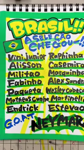 【サッカーブラジル代表】ポップ書く！ 決勝トーナメント初戦の相手、 5度の世界王者・ブラジル！ 世界最高峰の選手たちに挑む日本🇯🇵 熱い戦いになること間違いなし🔥🔥 #Football #Brasil #JAPAN #samuraiblue #サッカー