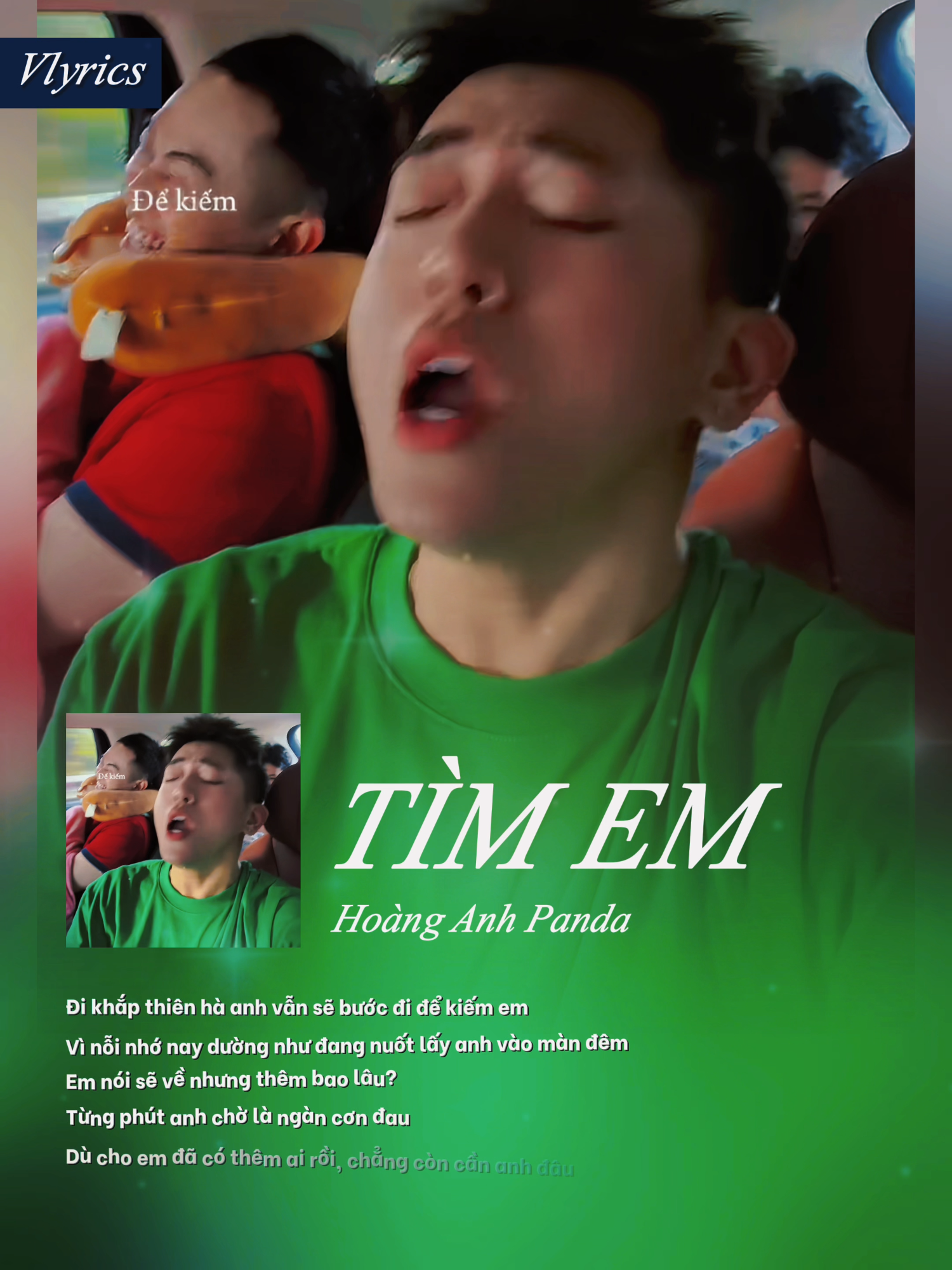 Đi khắp thiên hà anh vẫn sẽ bước đi để kiếm em #vieent #vieentmusic  #timem #hoanganhpanda #vlyrics