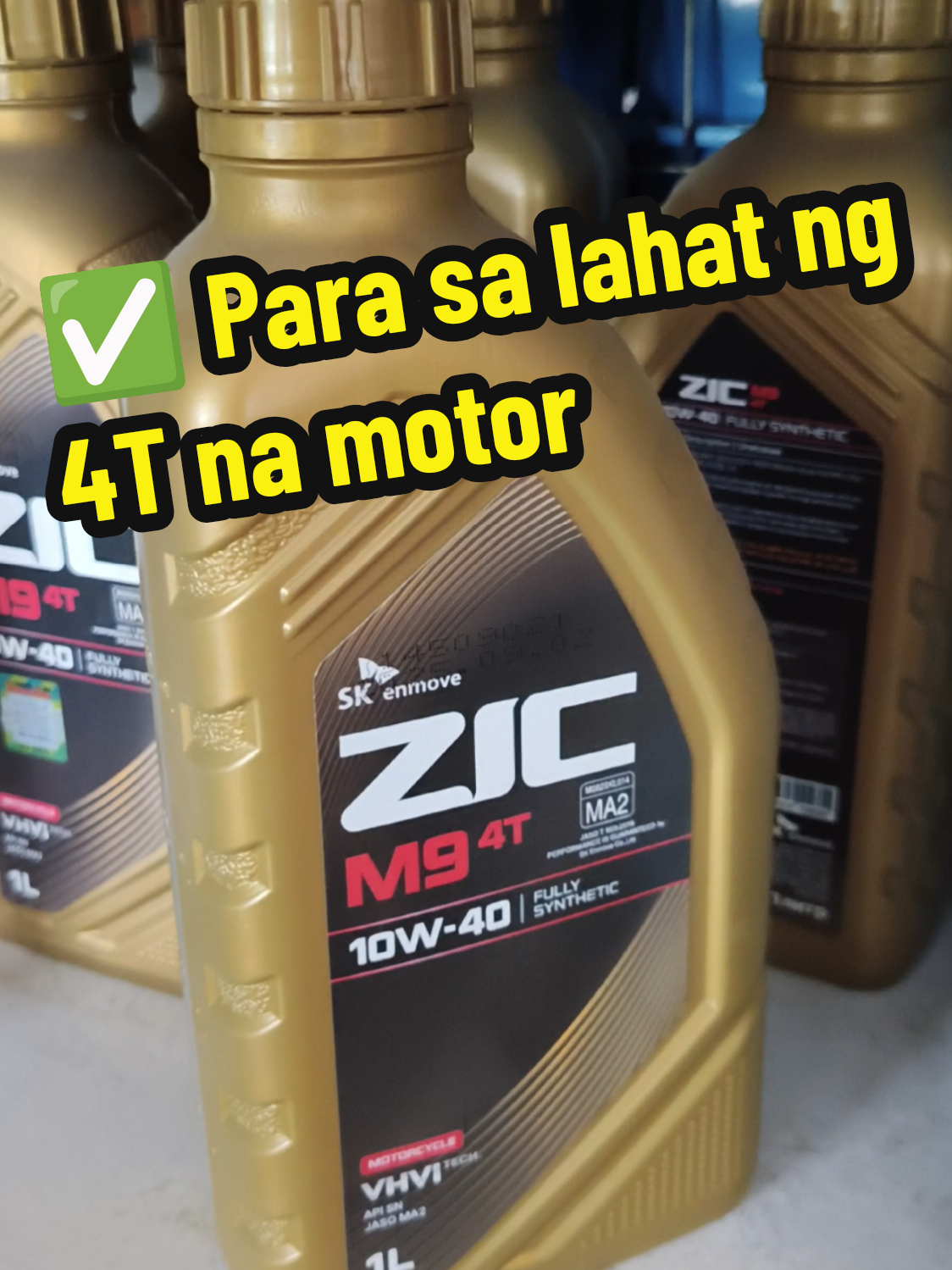 🏍️ ZIC M9 4T FULLY SYNTHETIC 10W-40 100% Fully Synthetic – Matibay kahit sa matagal na biyahe at mainit na panahon. #ZICM9 #ZICOil #MotorOilPH #FullySynthetic #LangisNgMotor 