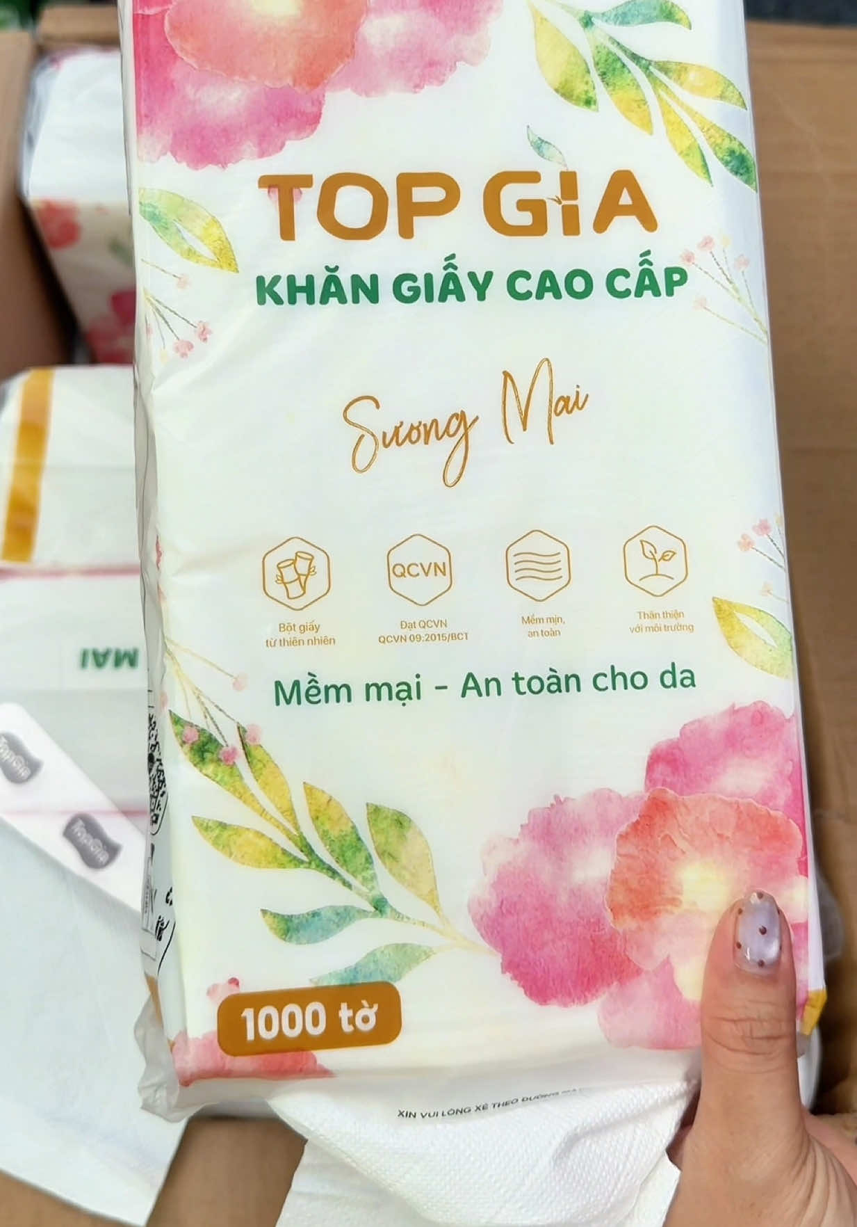 Thùng 10 bịch khăn giấy rút Sương Mai #khangiayrut #giadungzyhome #giayruttreotuong #topgia #xuhuong 