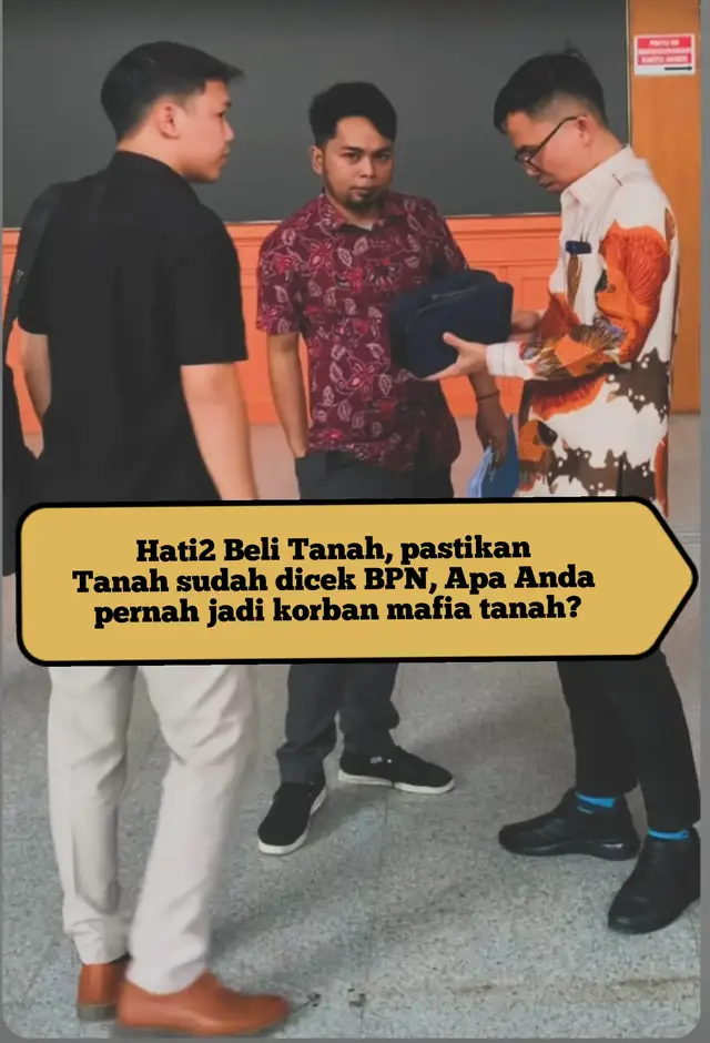 pastikan beli tanah secara aman dan pastikan dikemudian hari tanah tersebut tidak bermasalah.#mafiatanah#bpn#notaris#atrbpn#belitana