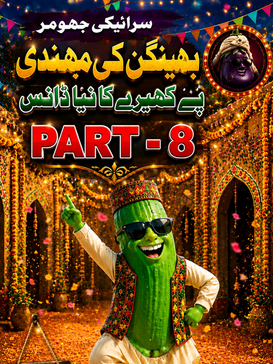PART 8 🥒🔥 کھیرے کا نیا ڈانس – پارٹ 8 آگیا! 💃🎉 😍 آپ کو کھیرے کا یہ نیا اسٹائل کیسا لگا؟ 👇 کمنٹ میں ضرور بتائیں! 🥒 کھیرہ ❤️ 🍆 بینگن ❤️ 🥔 آلو ❤️ 🌶️ مرچی ❤️ 📲 اگلا پارٹ مس نہ کریں، ابھی فالو کریں! #SabzionKiDhamal #saraikijhumar  #baingankimehndi  #Part8 #fyp